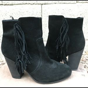 Black Fringe Boots